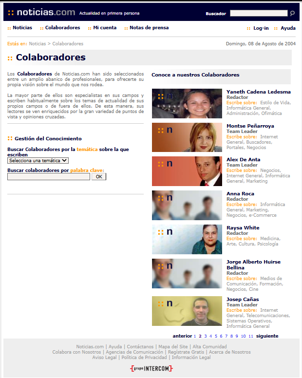 Noticias.com en 2004: una etapa de relanzamiento y descubrimiento